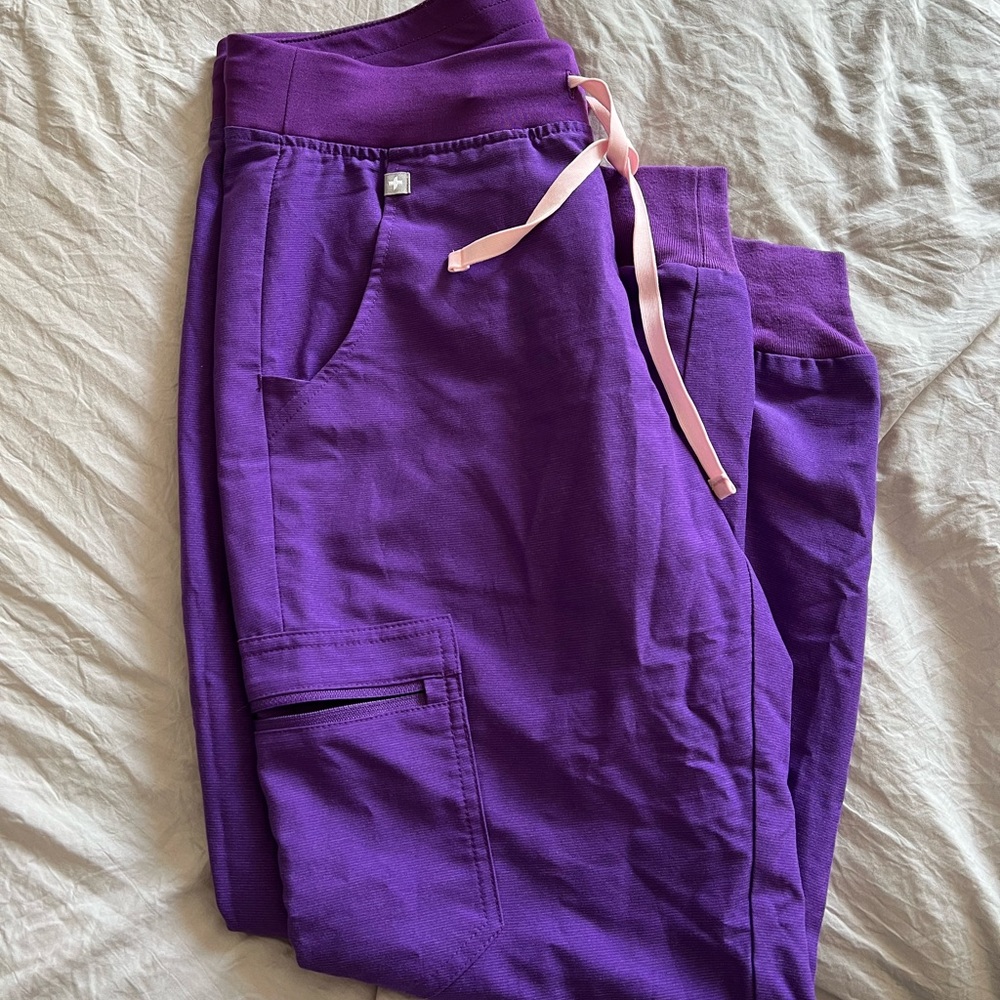 PURPLE FIGS joggers- small petite lightly used